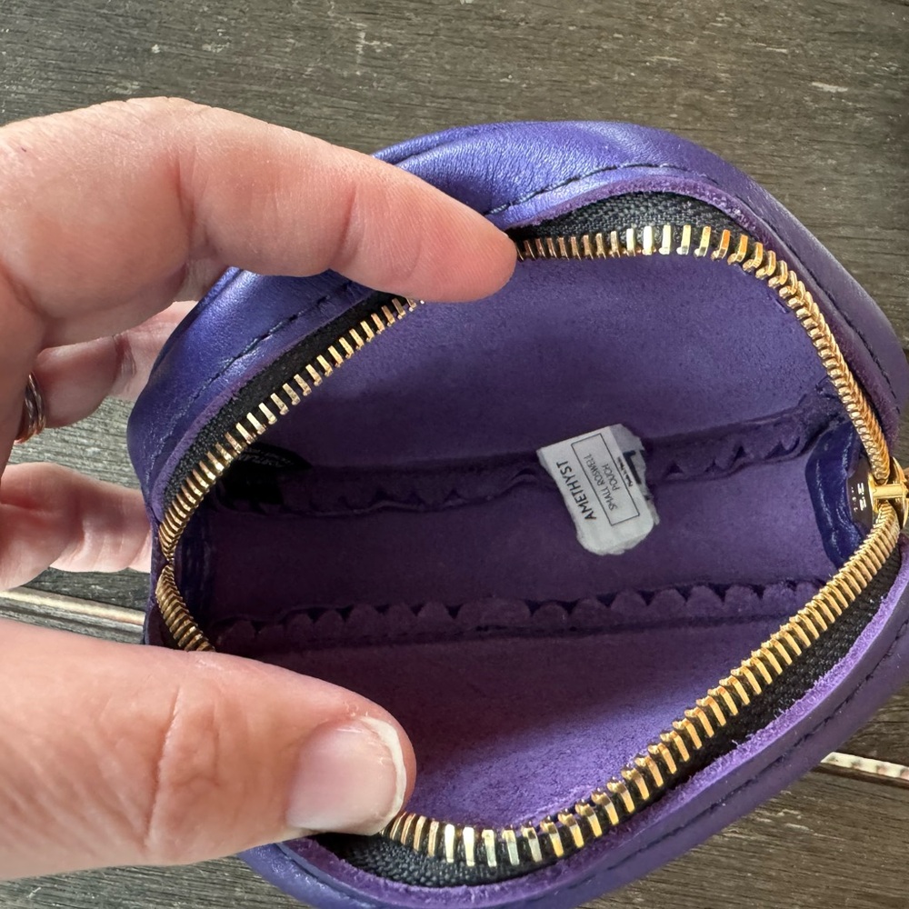 Portland Leather Amethyst Small Rosewell wristlet - Picture 3 of 3